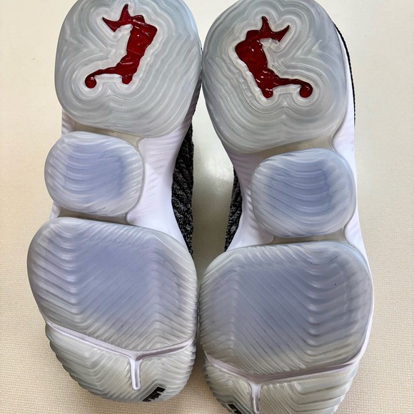 Nike LeBron 16, “Oreo” Black and Gray Athletic Shoes. - Picture 4 of 6